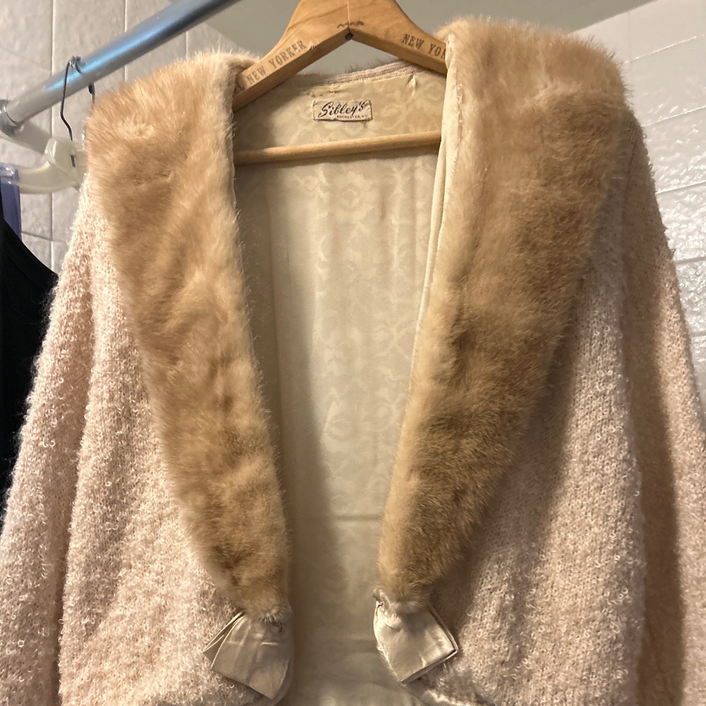 Genuine Fur cardigan